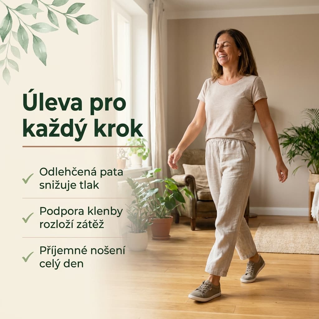 Vložky na patní ostruhu – úleva pro každý krok, podpora klenby